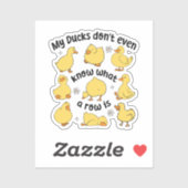 Grappige eenden sarcastisch sticker (Vel)