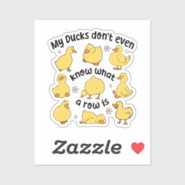 Grappige eenden sarcastisch sticker