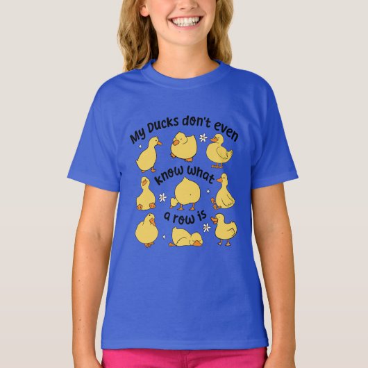 Grappige eenden sarcastisch t-shirt (Voorkant)