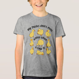 Grappige eenden sarcastisch Tri-Blend shirt