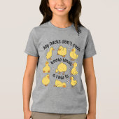 Grappige eenden sarcastisch Tri-Blend shirt (Voorkant)