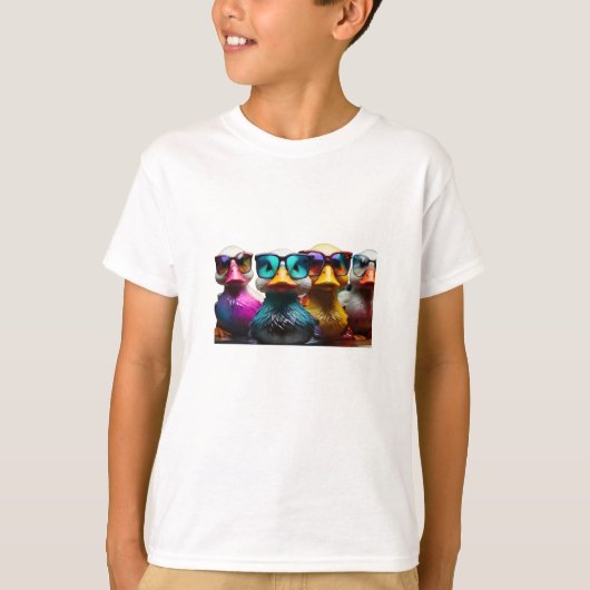 grappige eenden tshirt voor kinderen T-Shirt (Voorkant)