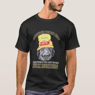 Grappige eendenjacht soms eet je chips eend hu t-shirt