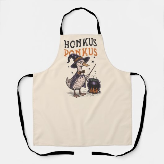 Grappige  eendentovenaar Halloween Schort (Voorkant)