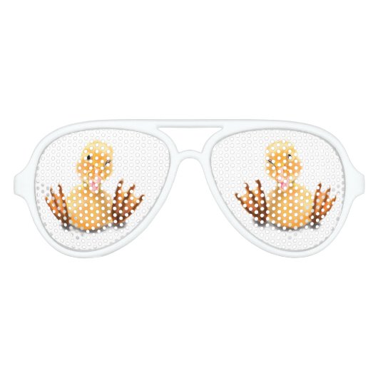 Grappige eendenzonnebril aviator zonnebril (Voorkant)