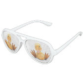Grappige eendenzonnebril aviator zonnebril (Gekanteld)