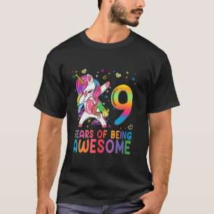 Grappige Eenhoorn 9e Verjaardag Cadeaus Meisjes Ti T-shirt