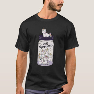 Grappige Eenhoorn Antidepressivum Pot Jongens Meis T-shirt