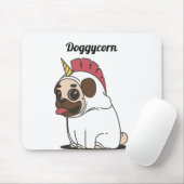 Grappige Eenhoorn - Doggycorn Muismat (Met muis)