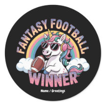 Grappige Eenhoorn Fantasy Football Winnaar 2025 St