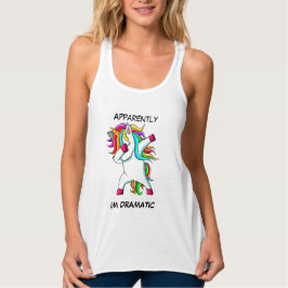 GRAPPIGE EENHOORN Ik ben Dramatisch Tanktop