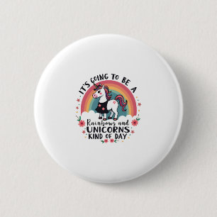 Grappige Eenhoorn Jongens Meisjes Mannen Vrouwen K Ronde Button 5,7 Cm