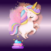 Grappige eenhoorn poep t-shirt