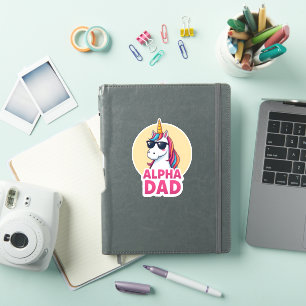 Grappige Eenhoorn Vader Laufey Mannen Vaderdag Ker Sticker