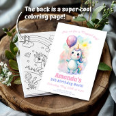 Grappige eenhoorn verjaardagsfeest kaart