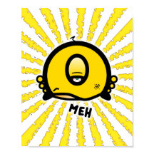 Grappige Eensoog Cartoon “Meh”