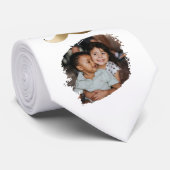 Grappige eenvoudige snor Happy Vaderdag Foto Stropdas (Opgerold)