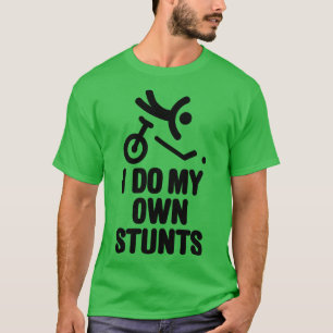 Grappige eenwieler hockey speler unicycling Ik doe T-shirt