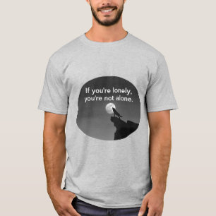 grappige eenzame berg wolf T-Shirt