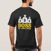 Grappige eerste crypto bitcoin cryptocurrency t-shirt (Achterkant)