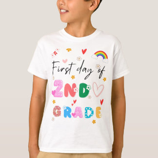 grappige eerste dag van de 2e klas cool t-shirt