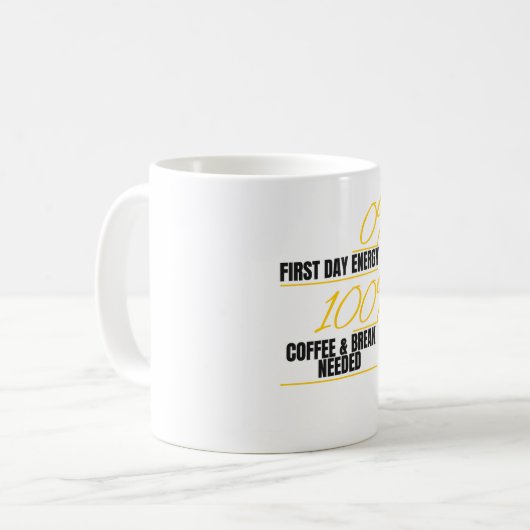 Grappige Eerste Dag van de School Mok - het beste  (Voorkant links)