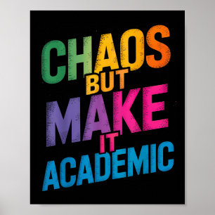 Grappige eerste dag van schoolleraren Gen Z Poster