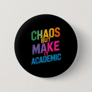 Grappige eerste dag van schoolleraren Gen Z Ronde Button 5,7 Cm