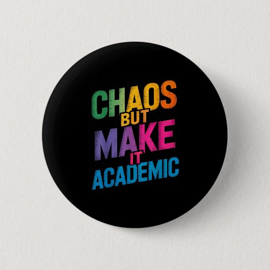 Grappige eerste dag van schoolleraren Gen Z Ronde Button 5,7 Cm (Voorkant)