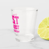 Grappige eerste juridische shot roze 21e verjaarda glas (Rechts)