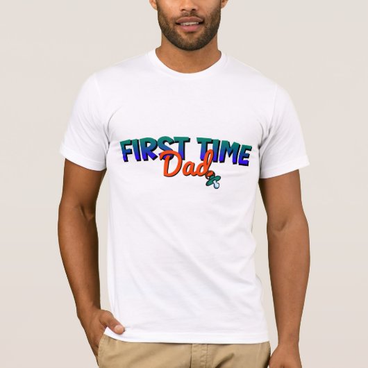 Grappige eerste keer papa t-shirt (Voorkant)