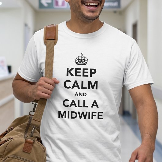 Grappige Eerste Keer Vader Keep Calm Citaat T-shirt