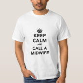 Grappige Eerste Keer Vader Keep Calm Citaat T-shirt (Voorkant)