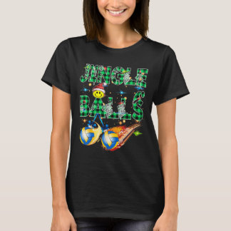 Grappige eerste kerst als papa Jingle volleybal Pa T-shirt