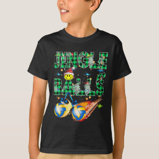 Grappige eerste kerst als papa Jingle volleybal Pa T-shirt