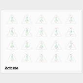 Grappige eerste kerst getrouwd 1 jaar Wed xmas Sticker (Vel)
