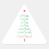 Grappige Eerste Kerst Mis 1 Jaar Getrouwd xmas Sticker (Voorkant)