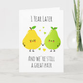 Grappige eerste trouwkaart feestdagen kaart (Voorkant)