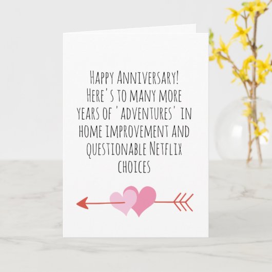 Grappige eerste trouwkaart kaart (Gele Bloem)