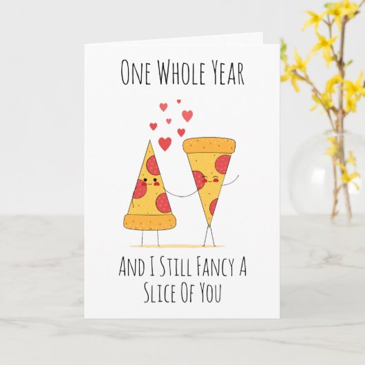 Grappige eerste trouwkaart kaart (Gele Bloem)