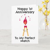 Grappige eerste trouwkaart kaart (Gele Bloem)