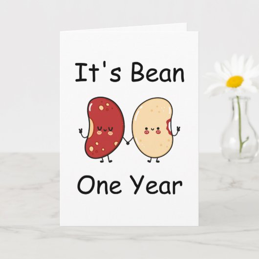 Grappige eerste trouwkaart kaart (Kleine Plant)