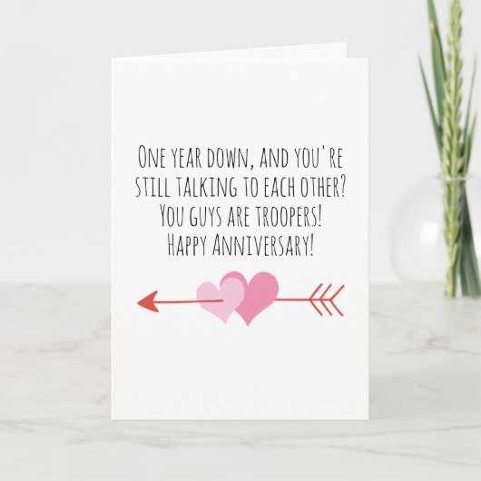 Grappige eerste trouwkaart kaart (Voorkant)