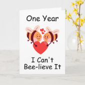 Grappige eerste trouwkaart kaart (Gele Bloem)