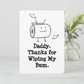 Grappige eerste Vaderdag Kaart uit Baby (Staand voorkant)