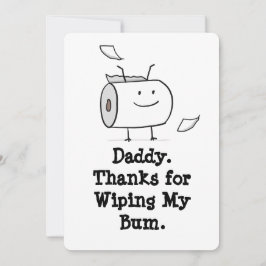 Grappige eerste Vaderdag Kaart uit Baby