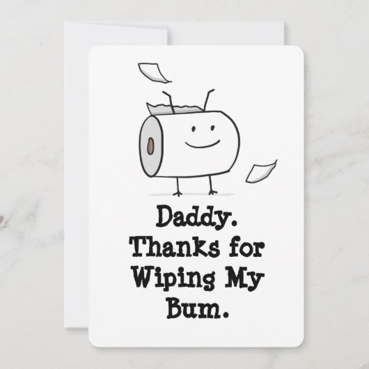 Grappige eerste Vaderdag Kaart uit Baby (Voorkant)