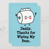 Grappige eerste Vaderdag Kaart uit Baby (Voorkant / Achterkant)