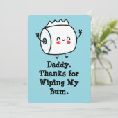 Grappige eerste Vaderdag Kaart uit Baby (Staand voorkant)