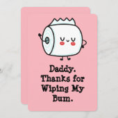 Grappige eerste Vaderdag Kaart uit Baby (Voorkant / Achterkant)